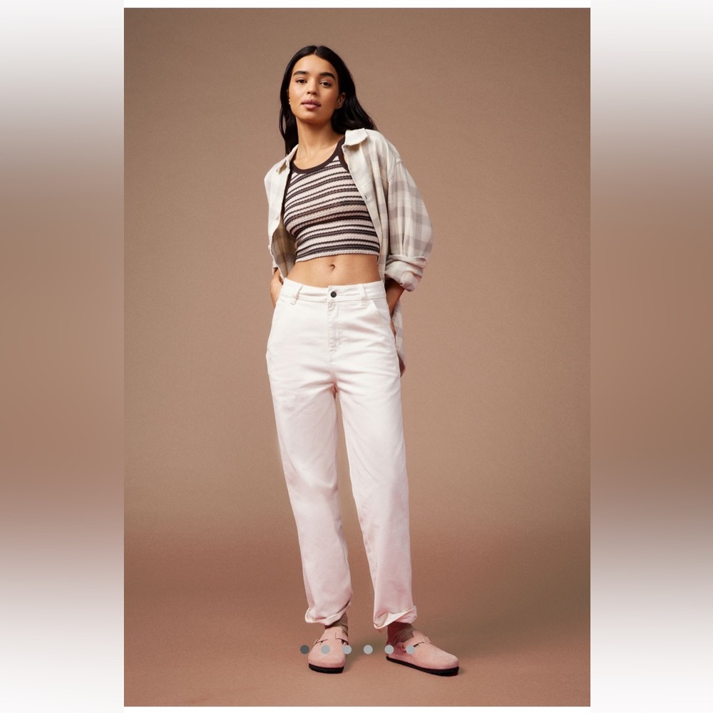 NWT Dickies Canvas Carpenter Pants Jeans White